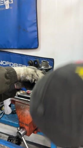 Auto shop workers handle routine repairs in Blagoveshchensk