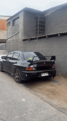 Purple Mitsubishi Lancer Evolution spotted parked in Arica, Chile