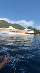 Out on the Bay of Kotor, cruising Montenegro's mountain-framed waters
