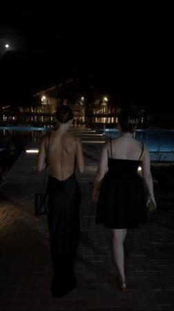 Teppanyaki dinner and champagne toasts captured in Zanzibar