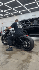 Custom motorcycle showcase in Krasnoyarsk garage workshop