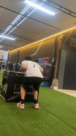 CrossFit gym floor in full swing, Arica, Chile