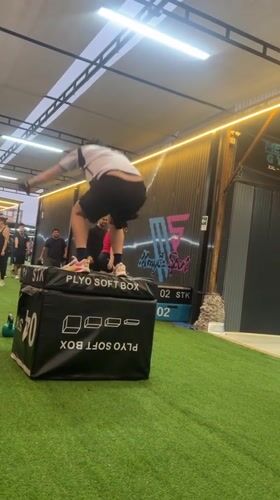 CrossFit gym floor in full swing, Arica, Chile