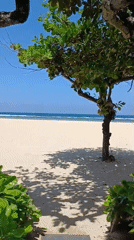 Sunny beach conditions documented at Kuta Selatan, Indonesia