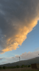 Evening clouds observed over Sofia, Bulgaria