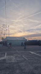 Evening fairground activity recorded in Torrevieja, Spain