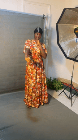 Studio portrait session underway in Jos, Nigeria