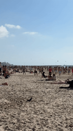 Beach soccer games draw crowds in Tel Aviv