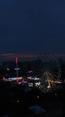Evening carnival draws crowds to illuminated fairground in Plovdiv