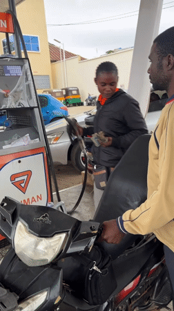 Routine fuel stop at Jos petrol station captured