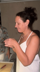 Dancing and shots at an outdoor night gathering in Veauche