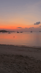 Sunset captured at Baan Bang Rak beach, Thailand