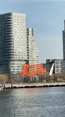 NYC waterfront landmarks documented including Pepsi sign, Roosevelt Island hospital