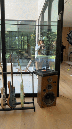 Film crew shoots at modern Los Angeles home Saturday evening