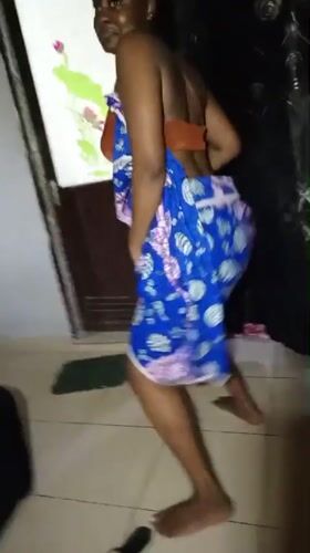 Woman dancing indoors recorded in Keffi, Nigeria