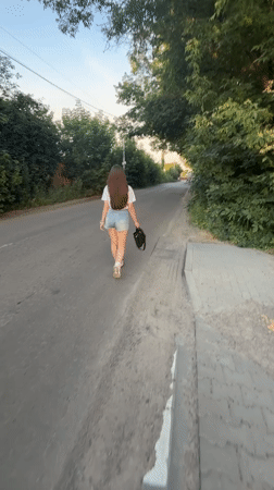 Afternoon stroll through Horenychi's quiet suburban streets