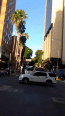 Walking tour through modern Caracas streets and highways