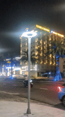 Nighttime street scenes captured in Quy Nhon Nam, Vietnam