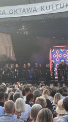 Outdoor folk and choral performances light up a Białystok summer evening