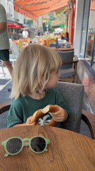 Simit breakfast at a sunny Fethiye table