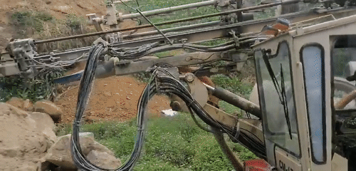 Heavy machinery operator captured on video in Vietnam