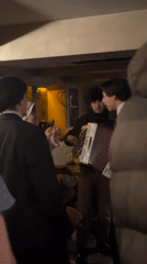 Traditional Bulgarian serenade performed in Sofia craft beer bar