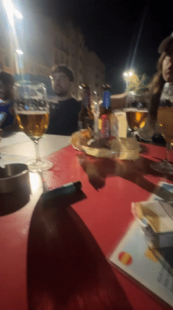 Friday night out in Barcelona — drinks, beach, and sports bars
