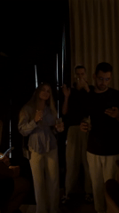 Social gathering documented at Tel Aviv bar with DJ