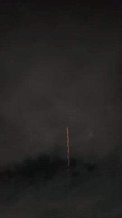 Fireworks display over Sri Jayewardenepura Kotte on a cloudy night