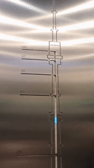 Visitor documents elevator ride and exhibits at Ostankino TV Tower