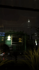 Rainy evening captured from Minsk brewery and apartment windows
