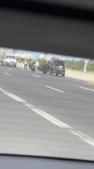 Highway accident involving SUV documented near Petah Tikva
