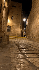 Nighttime scenes captured across historic Jaffa-Tel Aviv landmarks