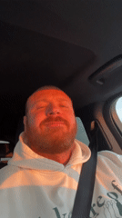 Bearded driver in white hoodie spotted in Chaykovsky