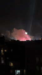 Fireworks display lights up Barcelona night sky