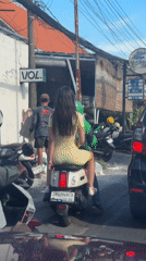Morning street scenes captured across North Kuta, Indonesia