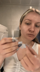 Morning skincare routine documented in Istanbul residential area