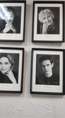 Portrait wall and trophy display documented at unknown location