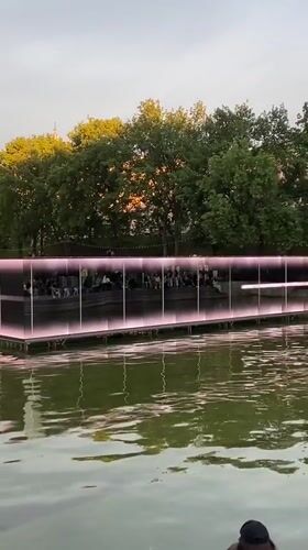 Interactive floating art platform draws crowds in Kazan