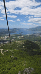 Cable car ride documented across Montenegro mountain locations