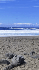 Beach day captured in Ribeira Grande, Portugal