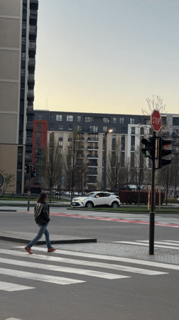 Two women spotted in early morning Belgrade city center