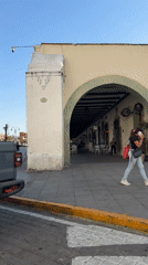 Evening street scenes captured in historic Cholula, Mexico
