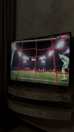 Soccer match broadcast viewed on television in Armenia