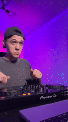 Evening DJ session documented in Khabarovsk apartment setting