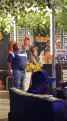 Nighttime poolside party with live music in Guzape, Nigeria