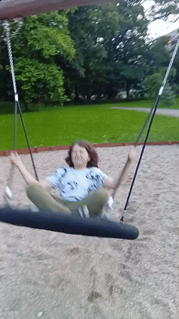 Afternoon at a Wrocław park playground with RC cars and swings