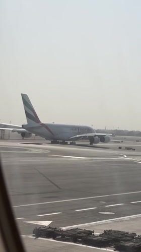 Emirates A380 spotted on Dubai tarmac early morning