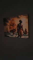Historical artwork featuring dramatic water scene displayed in Jos