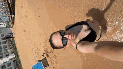 Beach day leisure moments captured at Egyptian resort